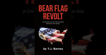 T.J. Barnes’s new book “Bear Flag Revolt: A Chronicle of the Second War Between the States” is a novel about what happens after California secedes from the United States. 2 T.J. Barnes’s new book “Bear Flag Revolt: A Chronicle of the Second War Between the States” is a novel about what happens after California secedes from the United States.