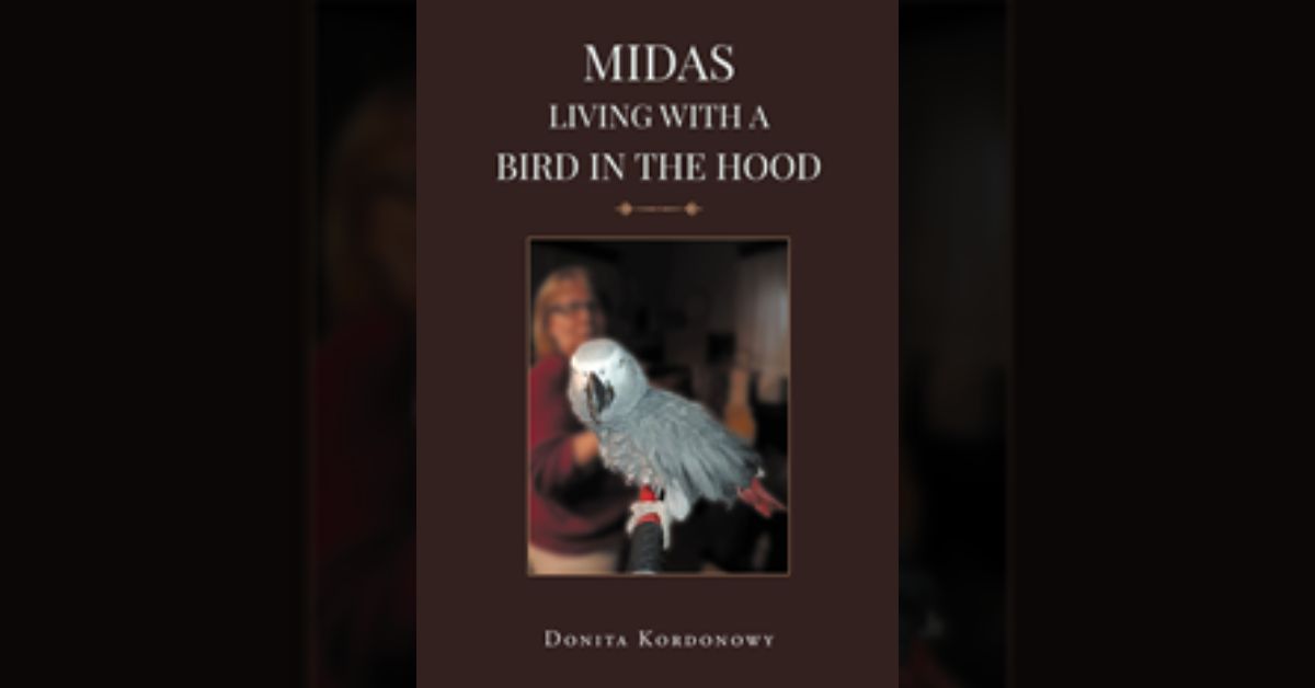 Donita Kordonowy’s new book “Midas: Living with a Bird in the Hood” is a charming and humorous account of what it’s like living with a precocious talking parrot. 1 Donita Kordonowy’s new book “Midas: Living with a Bird in the Hood” is a charming and humorous account of what it’s like living with a precocious talking parrot.