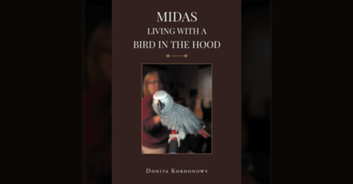 Donita Kordonowy’s new book “Midas: Living with a Bird in the Hood” is a charming and humorous account of what it’s like living with a precocious talking parrot.