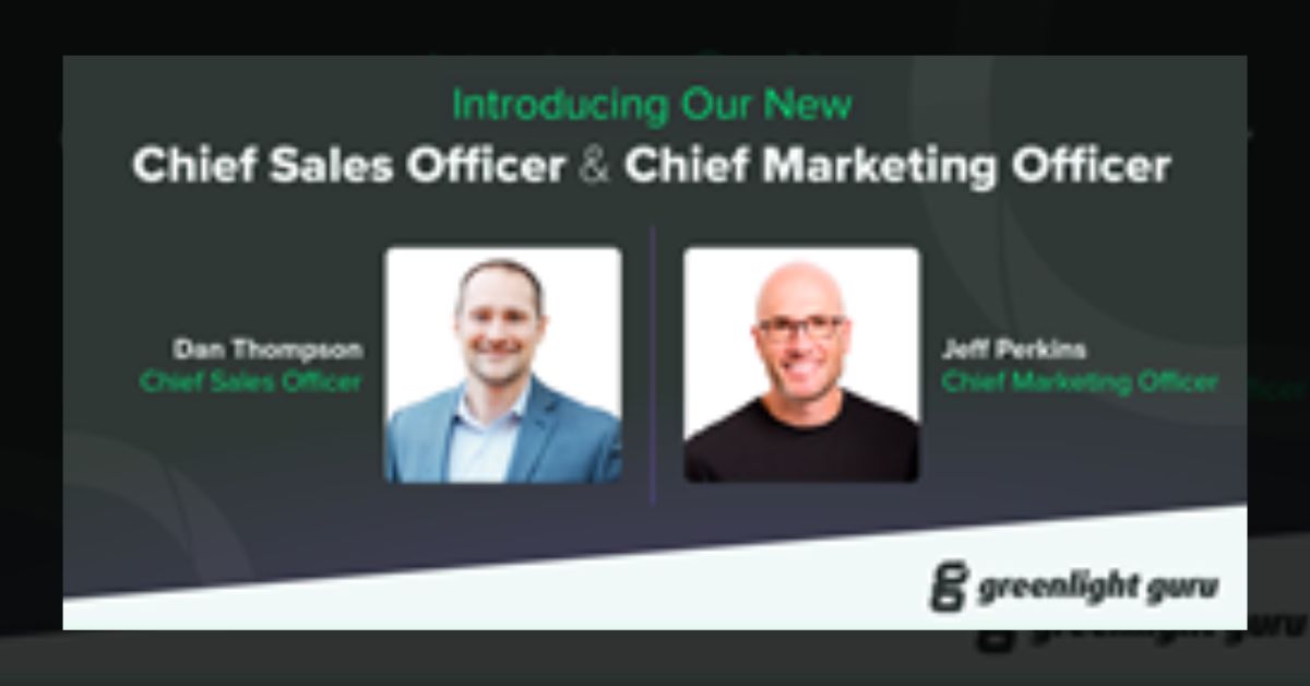 Greenlight Guru Appoints Dan Thompson as Chief Sales Officer and Jeff Perkins as Chief Marketing Officer 2 Greenlight Guru Appoints Dan Thompson as Chief Sales Officer and Jeff Perkins as Chief Marketing Officer